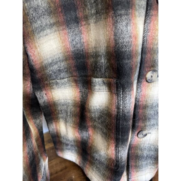 Liverpool Los Angeles Size M Mens Flannel Shacket Shirt Jacket Patch Poc… - Picture 6 of 7